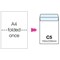 Q-Connect C5 Envelopes, Window, Self Seal, 90gsm, White, 20 Packs of 25