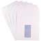 Q-Connect C5 Envelopes, Window, Self Seal, 90gsm, White, 20 Packs of 25
