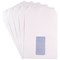Q-Connect C5 Envelopes, Window, Self Seal, 90gsm, White, 20 Packs of 25