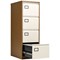 Jemini Foolscap Filing Cabinet, 4 Drawer, Coffee and Cream