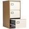 Jemini Foolscap Filing Cabinet, 3 Drawer, Coffee and Cream