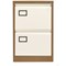 Jemini Foolscap Filing Cabinet, 2 Drawer, Coffee and Cream