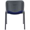 Jemini Ultra Multipurpose Black Frame Stacking Chair, Blue