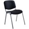 Jemini Ultra Multipurpose Black Frame Stacking Chair, Charcoal