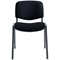 Jemini Ultra Multipurpose Black Frame Stacking Chair, Charcoal