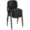 Jemini Ultra Multipurpose Black Frame Stacking Chair, Charcoal