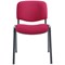 Jemini Ultra Multipurpose Black Frame Stacking Chair, Burgundy