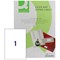 Q-Connect Multi-Purpose Labels, 1 Per Sheet, 210x287mm, White, 100 Labels