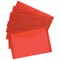 Q-Connect A4 Popper Wallets, Red, Pack of 12