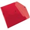 Q-Connect A4 Popper Wallets, Red, Pack of 12