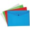 Q-Connect A4 Popper Wallets, Assorted, Pack of 12