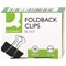 Q-Connect Foldback Clip 16mm Black (Pack of 10)