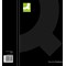 Q-Connect Casebound Notebook, A4, Ruled, 192 Pages, Black, Pack of 3