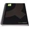 Q-Connect Wirebound Notebook, A5, Ruled, 160 Pages, Black, Pack of 3