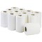 2Work 1-Ply Mini Centrefeed Roll, 120m, White, Pack of 12