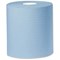 2Work 1-Ply Centrefeed Roll, 300m, Blue, Pack of 6