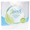 2Work Recycled Toilet Roll, 2-Ply, 200 Sheet Rolls, Pack of 36