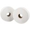 2Work Jumbo Toilet Roll, 2-Ply, 60mm Core, Pack of 6