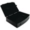 Q-Connect Plastic Box File, 78mm Spine, Foolscap, Black