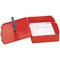 Q-Connect Plastic Box File, 78mm Spine, Foolscap, Red