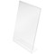 Q-Connect Slanted L-Shaped Sign Holder, A4, Clear