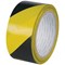 Q-Connect Hazard Tape, Yellow, Black, 48mm x 20m, Pack of 6