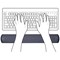 Q-Connect Super Gel Keyboard Wrist Rest, Black