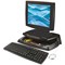 Q-Connect Laptop and Monitor Stand, Black