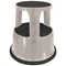 Q-Connect Metal Step Stool - Light Grey