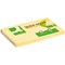 Q-Connect Recycled Quick Notes, 76 x 127mm, Yellow, Pack of 12 x 120 Notes