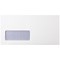 Q-Connect DL Envelopes, Window, Self Seal, 80gsm, White, Pack of 250