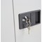 Jemini Medium Steel Stationery Cupboard, 1 Shelf, 1005mm High, Grey