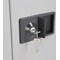 Jemini Medium Steel Cupboard, 1 Shelf, 1005mm High, Grey