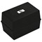 Q-Connect Card Index Box, 203x127mm, Black