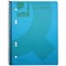 Q-Connect Wirebound Pad, A5, Ruled, 160 Pages, Transparent Blue, Pack of 5