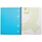 Q-Connect Wirebound Pad, A5, Ruled, 160 Pages, Transparent Blue, Pack of 5