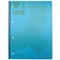 Q-Connect Wirebound Pad, A4, Ruled, 160 Pages, Transparent Blue, Pack of 5