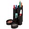 Q-Connect Desk Tidy, 6 Compartments, Black