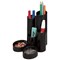 Q-Connect Desk Tidy with 6 Compartments - Black
