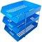 Q-Connect Plastic Letter Tray, Blue