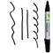 Q-Connect Industrial Marker Chisel Tip Black (Pack of 10)