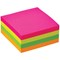 Q-Connect Quick Note Brilliant Rainbow Cube, 76x76mm, Neon, 400 Notes per Cube