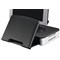 Q-Connect Monitor Stand with Drawer and Copyholder, Adjustable Height, Black