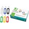 Q-Connect Key Fobs with 2 Punched Holes Assorted Pack of 240 KF10876