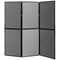Q-Connect Display Board, 6 Panel, Blue/Grey
