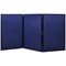 Q-Connect Display Board, 3 Panel, Blue/Grey