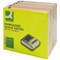 Q-Connect Fanfold Notes, 75 x 75mm, Neon, Pack of 6 x 100 Fanfold Notes