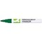 Q-Connect Permanent Marker Bullet Tip 4mm Green Pack of 10