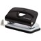 Q-Connect Lightweight Metal Desk Hole Punch Black
