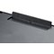 Q-Connect Laptop Stand with Mousepad and Phone Holder, Adjustable Height and Tilt, Black